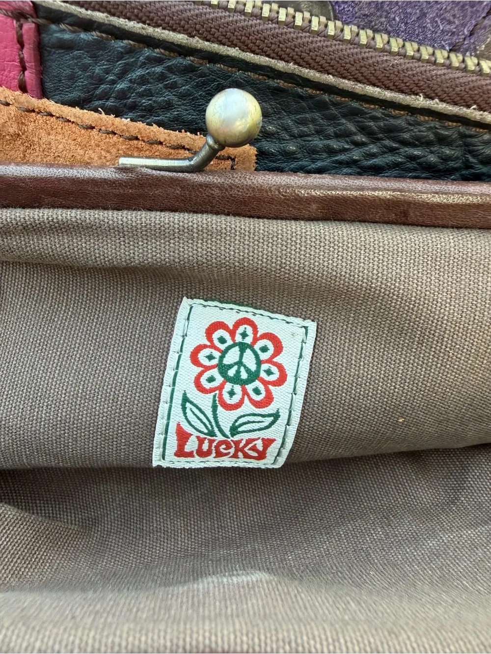 Lucky Patchwork Leather Wallet